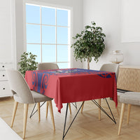 Tasman Custom Rugby New Zealand Tablecloth Aotearoa Maori Pukana Tiki Mascot LT14 - Polynesian Pride