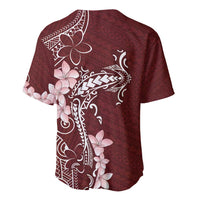 Oxblood Hawaii Baseball Jersey Hammerhead Shark Tattoo Curve Polynesian LT14 - Polynesian Pride