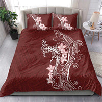 Oxblood Hawaii Bedding Set Hammerhead Shark Tattoo Curve Polynesian LT14 - Polynesian Pride