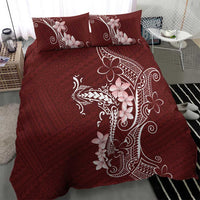 Oxblood Hawaii Bedding Set Hammerhead Shark Tattoo Curve Polynesian LT14 - Polynesian Pride