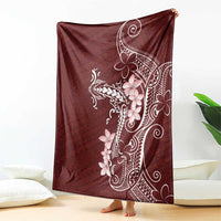 Oxblood Hawaii Blanket Hammerhead Shark Tattoo Curve Polynesian LT14 - Polynesian Pride