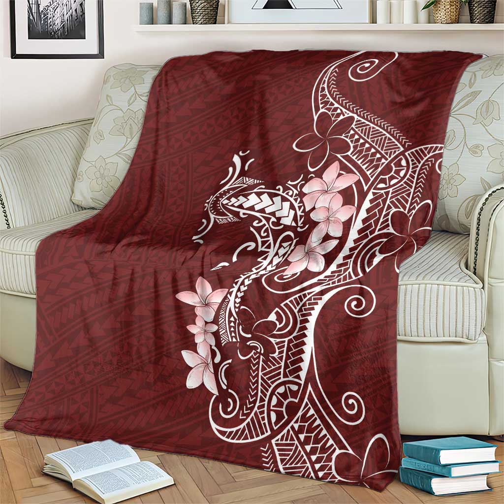 Oxblood Hawaii Blanket Hammerhead Shark Tattoo Curve Polynesian LT14 - Polynesian Pride