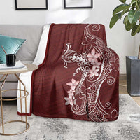 Oxblood Hawaii Blanket Hammerhead Shark Tattoo Curve Polynesian LT14 - Polynesian Pride