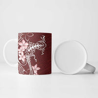 Oxblood Hawaii Ceramic Mug Hammerhead Shark Tattoo Curve Polynesian LT14 - Polynesian Pride