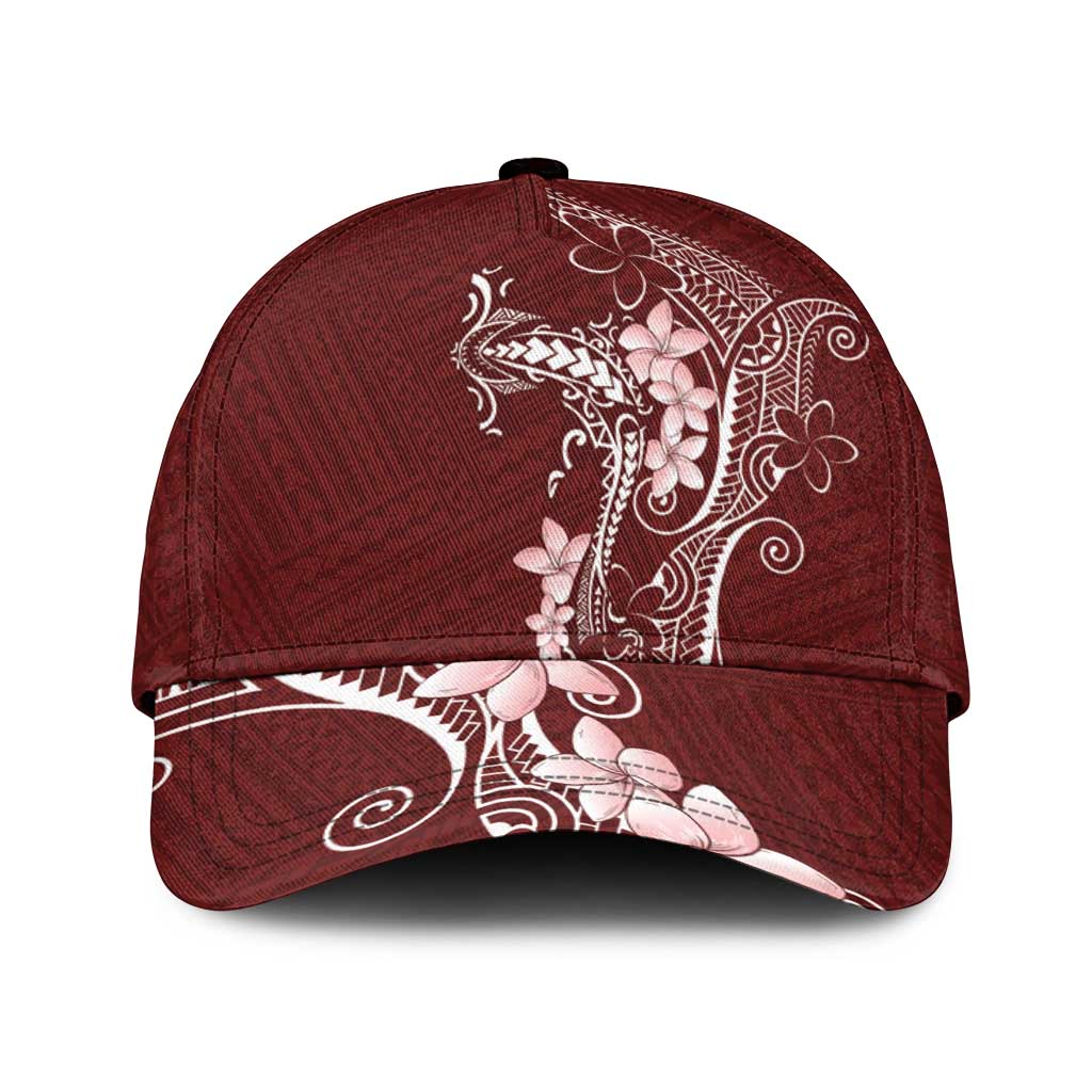 Oxblood Hawaii Classic Cap Hammerhead Shark Tattoo Curve Polynesian LT14 Universal Fit Oxblood - Polynesian Pride