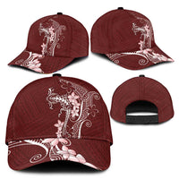 Oxblood Hawaii Classic Cap Hammerhead Shark Tattoo Curve Polynesian LT14 - Polynesian Pride