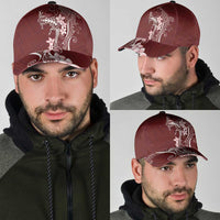 Oxblood Hawaii Classic Cap Hammerhead Shark Tattoo Curve Polynesian LT14 - Polynesian Pride