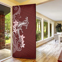 Oxblood Hawaii Door Cover Hammerhead Shark Tattoo Curve Polynesian LT14 - Polynesian Pride