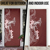 Oxblood Hawaii Door Cover Hammerhead Shark Tattoo Curve Polynesian LT14 - Polynesian Pride