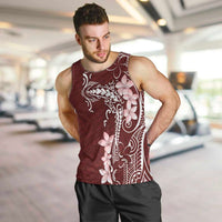 Oxblood Hawaii Men Tank Top Hammerhead Shark Tattoo Curve Polynesian LT14 Oxblood - Polynesian Pride