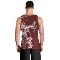 Oxblood Hawaii Men Tank Top Hammerhead Shark Tattoo Curve Polynesian LT14 - Polynesian Pride