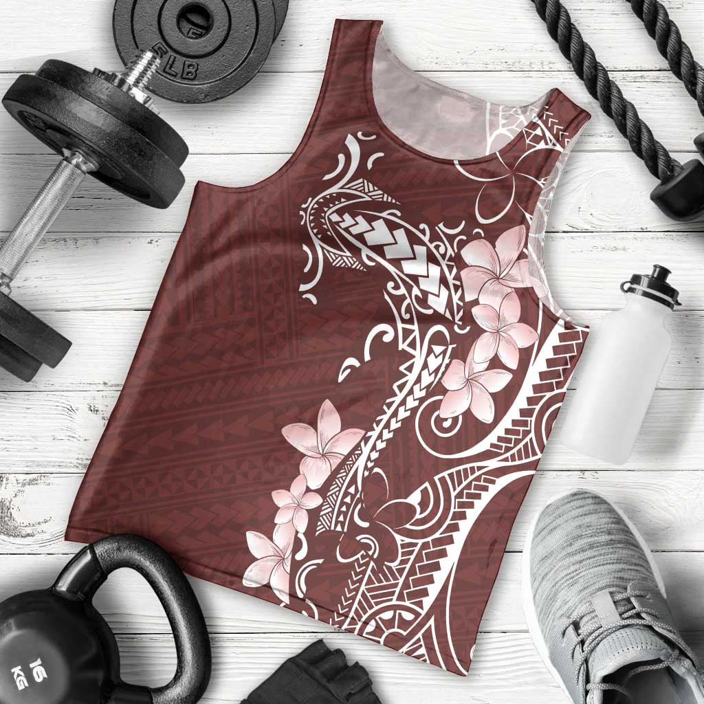 Oxblood Hawaii Men Tank Top Hammerhead Shark Tattoo Curve Polynesian LT14 - Polynesian Pride
