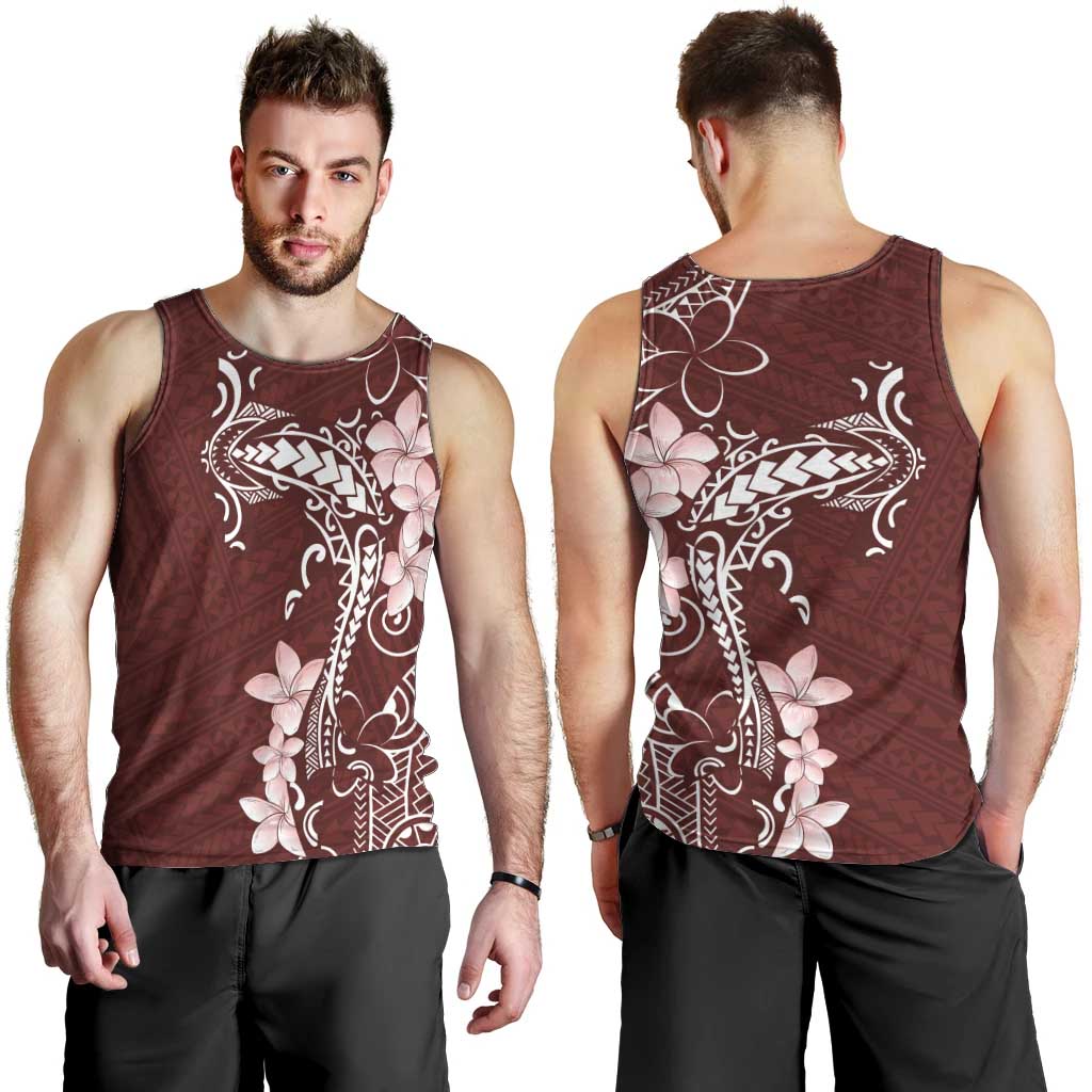 Oxblood Hawaii Men Tank Top Hammerhead Shark Tattoo Curve Polynesian LT14 - Polynesian Pride