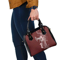 Oxblood Hawaii Shoulder Handbag Hammerhead Shark Tattoo Curve Polynesian LT14 - Polynesian Pride