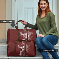 Oxblood Hawaii Travel Bag Hammerhead Shark Tattoo Curve Polynesian LT14 - Polynesian Pride