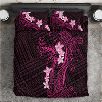 Pink Hawaii Bedding Set Hammerhead Shark Tattoo Curve Polynesian LT14 Pink - Polynesian Pride