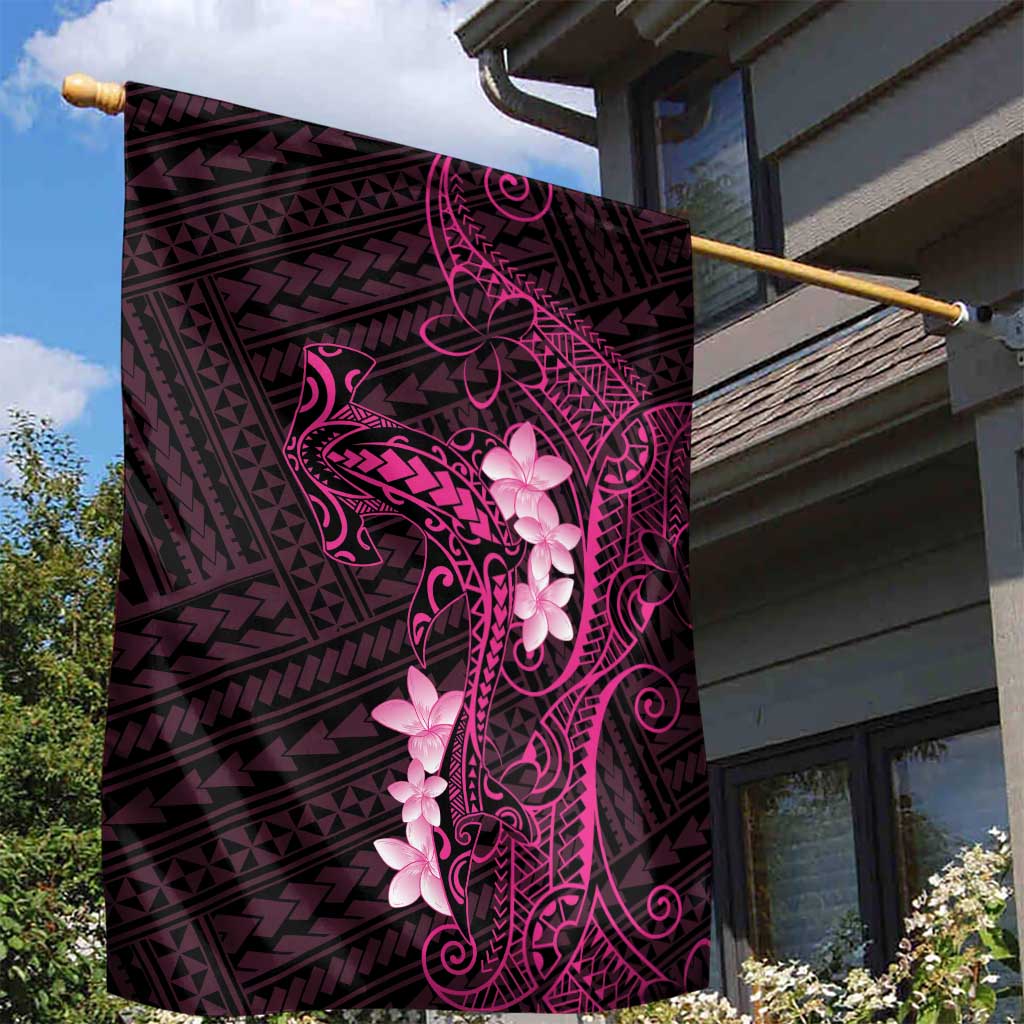 Pink Hawaii Garden Flag Hammerhead Shark Tattoo Curve Polynesian LT14 - Polynesian Pride