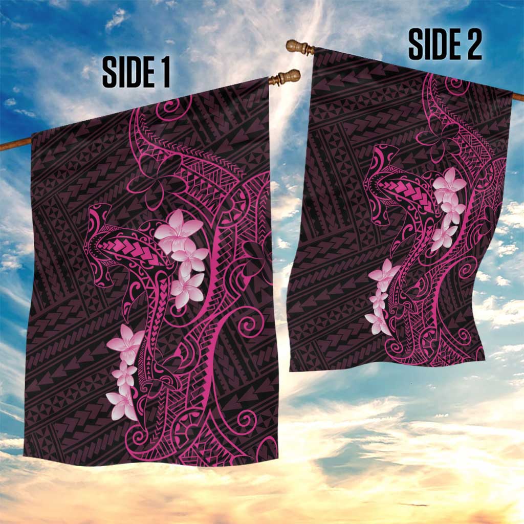 Pink Hawaii Garden Flag Hammerhead Shark Tattoo Curve Polynesian LT14 - Polynesian Pride