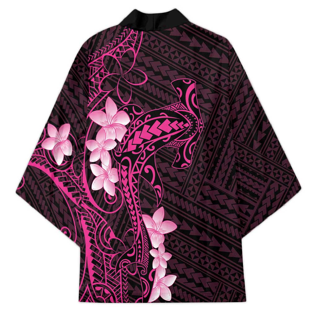 Pink Hawaii Kimono Hammerhead Shark Tattoo Curve Polynesian LT14 - Polynesian Pride