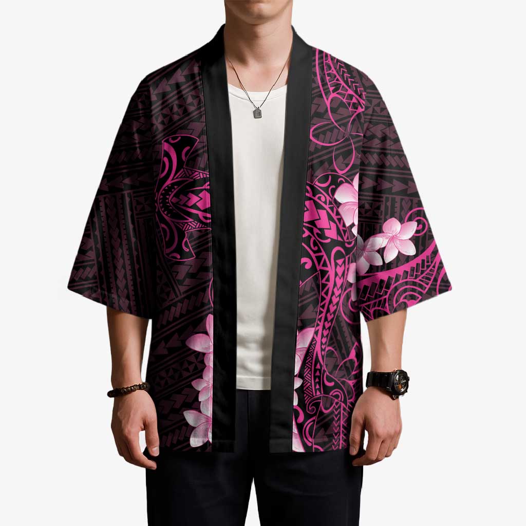 Pink Hawaii Kimono Hammerhead Shark Tattoo Curve Polynesian LT14 - Polynesian Pride