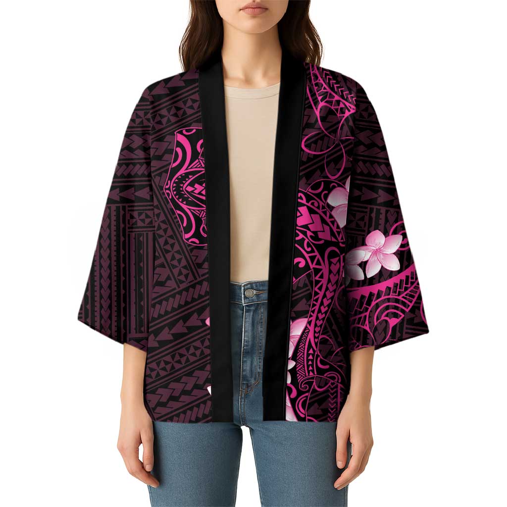Pink Hawaii Kimono Hammerhead Shark Tattoo Curve Polynesian LT14 - Polynesian Pride