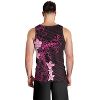 Pink Hawaii Men Tank Top Hammerhead Shark Tattoo Curve Polynesian LT14 - Polynesian Pride