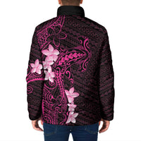 Pink Hawaii Padded Jacket Hammerhead Shark Tattoo Curve Polynesian LT14 - Polynesian Pride