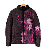 Pink Hawaii Padded Jacket Hammerhead Shark Tattoo Curve Polynesian LT14 - Polynesian Pride