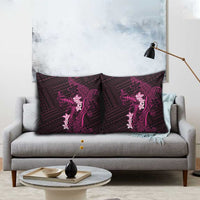 Pink Hawaii Pillow Cover Hammerhead Shark Tattoo Curve Polynesian LT14 - Polynesian Pride