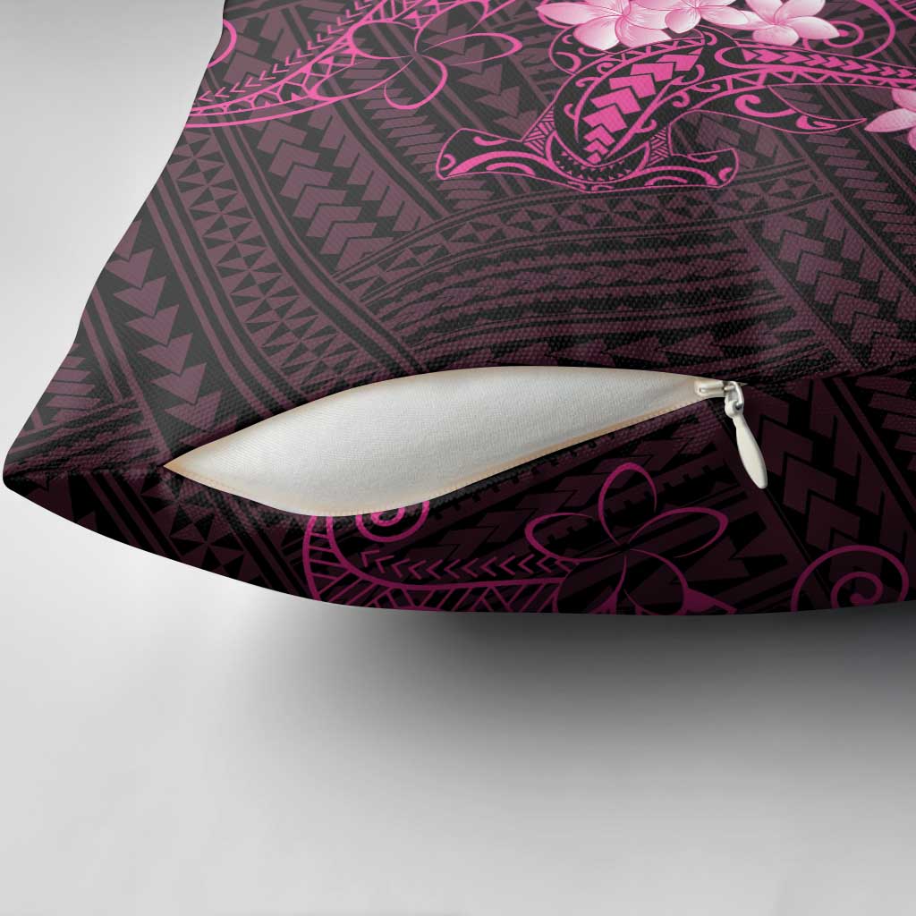 Pink Hawaii Pillow Cover Hammerhead Shark Tattoo Curve Polynesian LT14 - Polynesian Pride