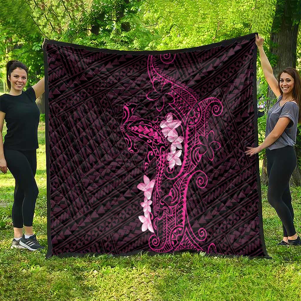 Pink Hawaii Quilt Hammerhead Shark Tattoo Curve Polynesian LT14 - Polynesian Pride