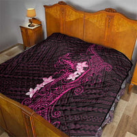 Pink Hawaii Quilt Hammerhead Shark Tattoo Curve Polynesian LT14 - Polynesian Pride