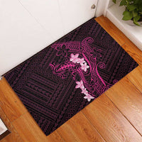 Pink Hawaii Rubber Doormat Hammerhead Shark Tattoo Curve Polynesian LT14 - Polynesian Pride