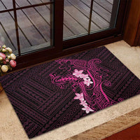 Pink Hawaii Rubber Doormat Hammerhead Shark Tattoo Curve Polynesian LT14 - Polynesian Pride