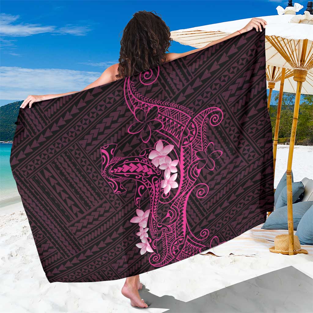 Pink Hawaii Sarong Hammerhead Shark Tattoo Curve Polynesian LT14 One Size 44 x 66 inches Pink - Polynesian Pride