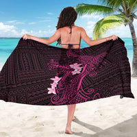 Pink Hawaii Sarong Hammerhead Shark Tattoo Curve Polynesian LT14 - Polynesian Pride