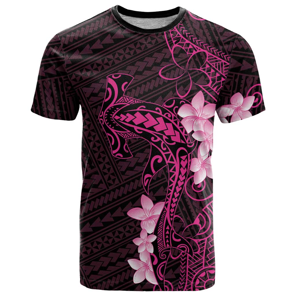 Pink Hawaii T-Shirt - Hammerhead Shark Tattoo Curve Polynesian LT14 Pink - Polynesian Pride