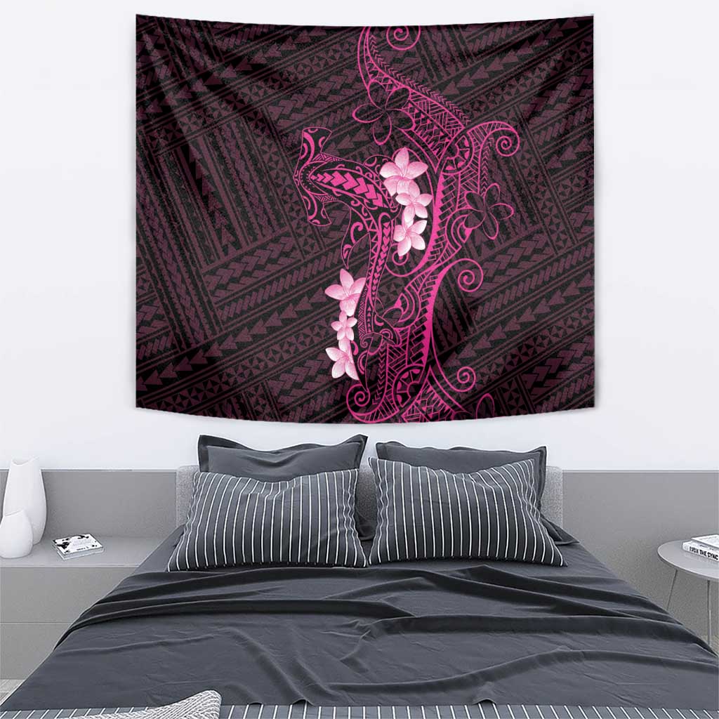 Pink Hawaii Tapestry Hammerhead Shark Tattoo Curve Polynesian LT14 - Polynesian Pride