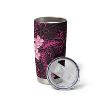 Pink Hawaii Tumbler Cup Hammerhead Shark Tattoo Curve Polynesian LT14 - Polynesian Pride