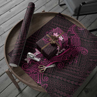 Pink Hawaii Wrapping Paper Hammerhead Shark Tattoo Curve Polynesian LT14 - Polynesian Pride