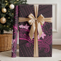 Pink Hawaii Wrapping Paper Hammerhead Shark Tattoo Curve Polynesian LT14 - Polynesian Pride