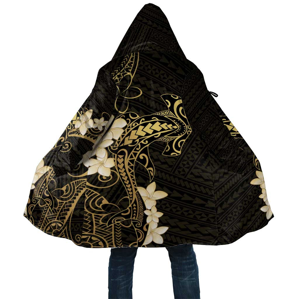 Black and Gold Hawaii Cloak Hammerhead Shark Tattoo Curve Polynesian LT14 Unisex Black - Polynesian Pride