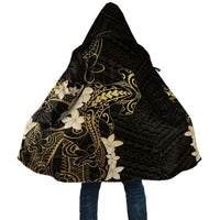 Black and Gold Hawaii Cloak Hammerhead Shark Tattoo Curve Polynesian LT14 Unisex Black - Polynesian Pride