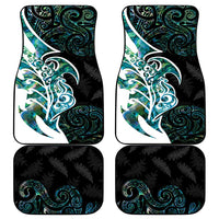Proud Aotearoa Car Mats Maori Silver Fern Mix Paua Shell Pattern LT14 - Polynesian Pride