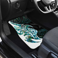 Proud Aotearoa Car Mats Maori Silver Fern Mix Paua Shell Pattern LT14 - Polynesian Pride