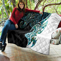 Proud Aotearoa Quilt Maori Silver Fern Mix Paua Shell Pattern LT14 - Polynesian Pride