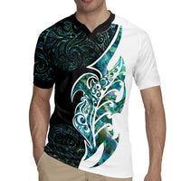 Proud Aotearoa Rugby Jersey Maori Silver Fern Mix Paua Shell Pattern LT14 - Polynesian Pride