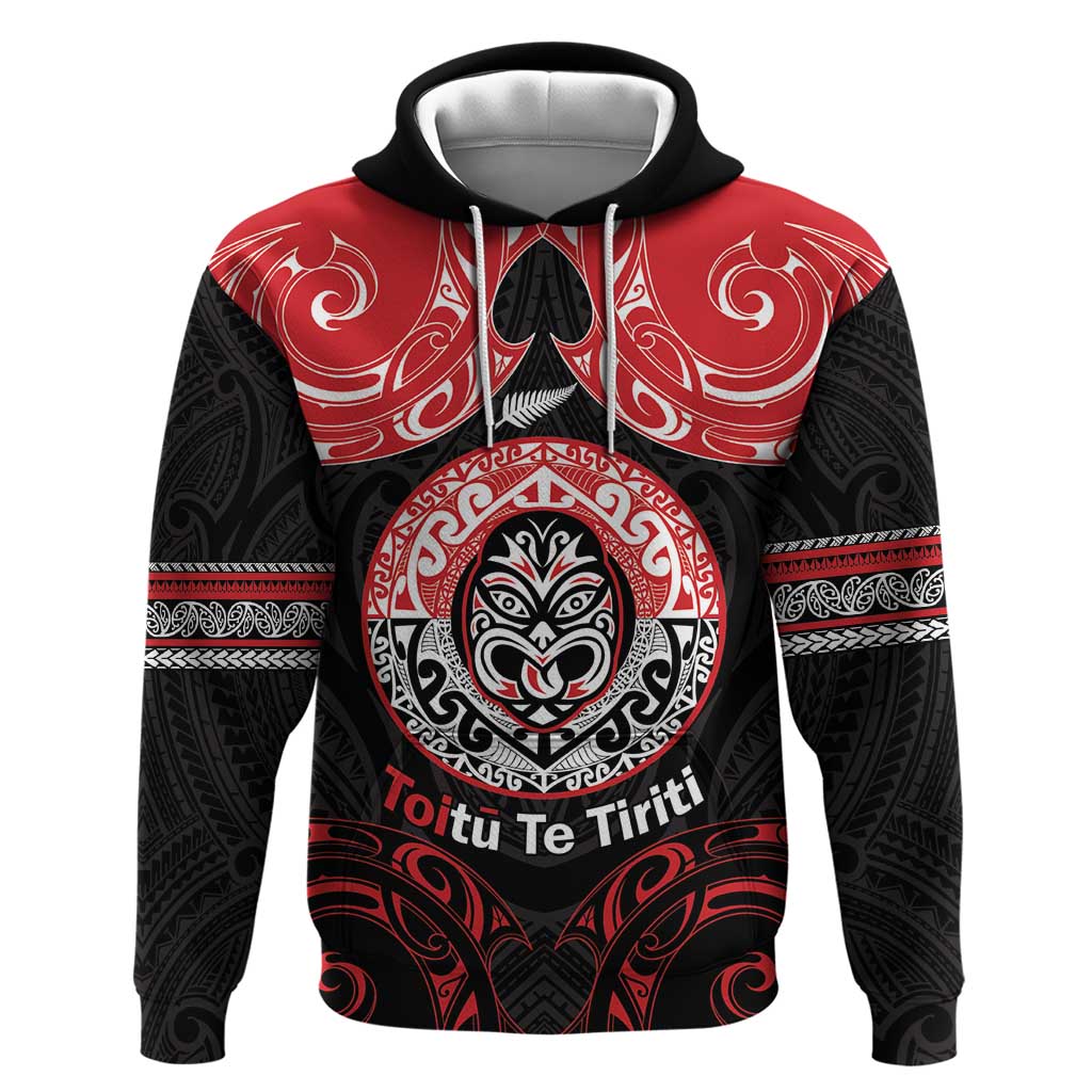 Aotearoa Toitu Te Tiriti Hoodie Haka Tiki Honour The Treaty