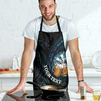 Personalized New Zealand Darts Beer Apron Paua Shell Aotearoa Maori Tattoo LT14 - Polynesian Pride