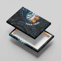 Personalized New Zealand Darts Beer Canvas Wall Art Paua Shell Aotearoa Maori Tattoo LT14 - Polynesian Pride
